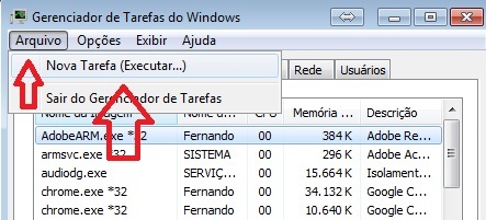 Travamento no Windows