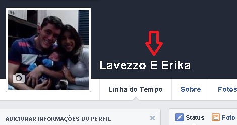 Colocar o E no perfil do Facebook