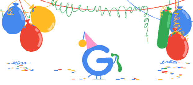 Aniversário Google -18 anos Doodle